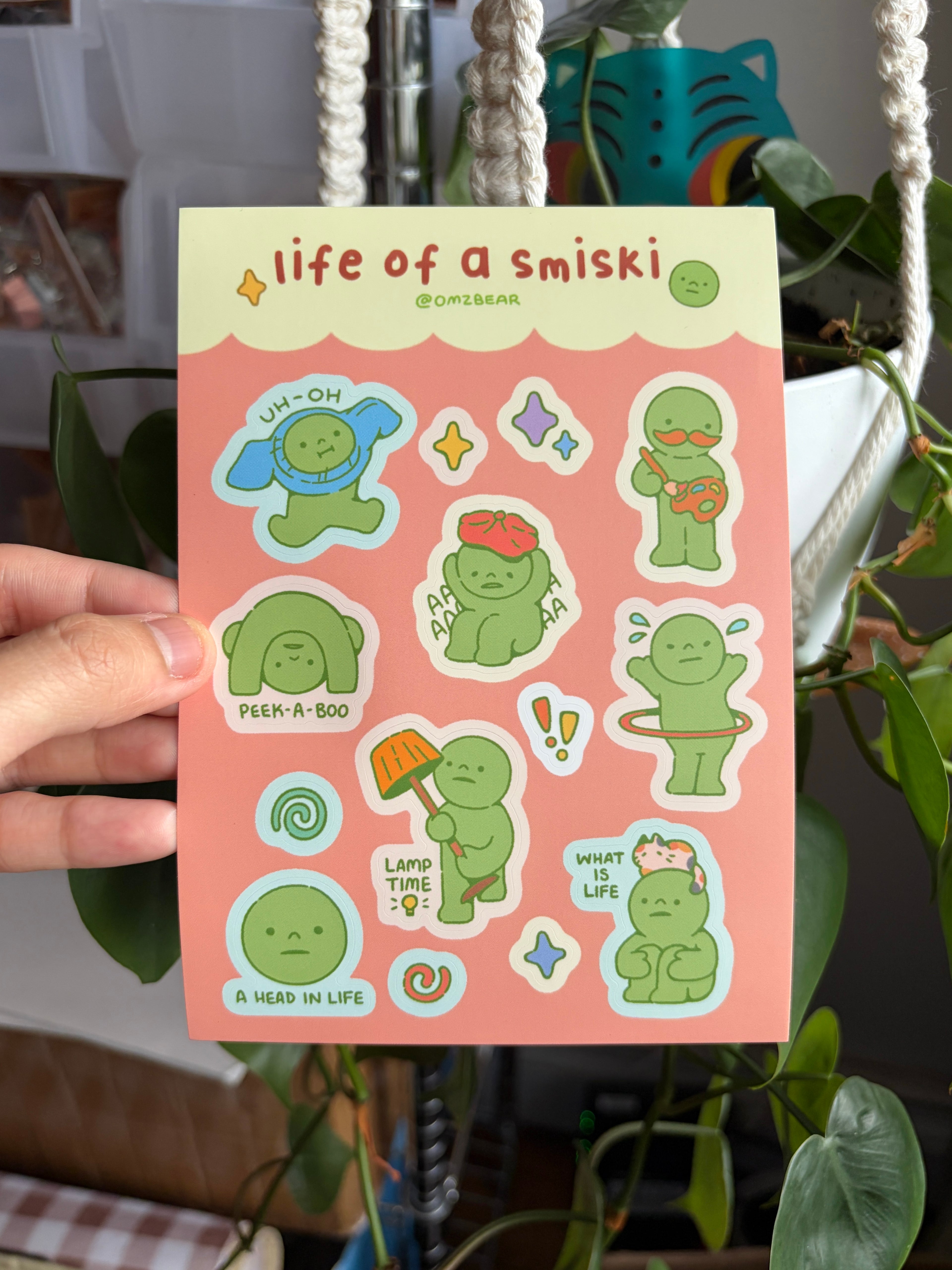 Smiski Sticker Sheet