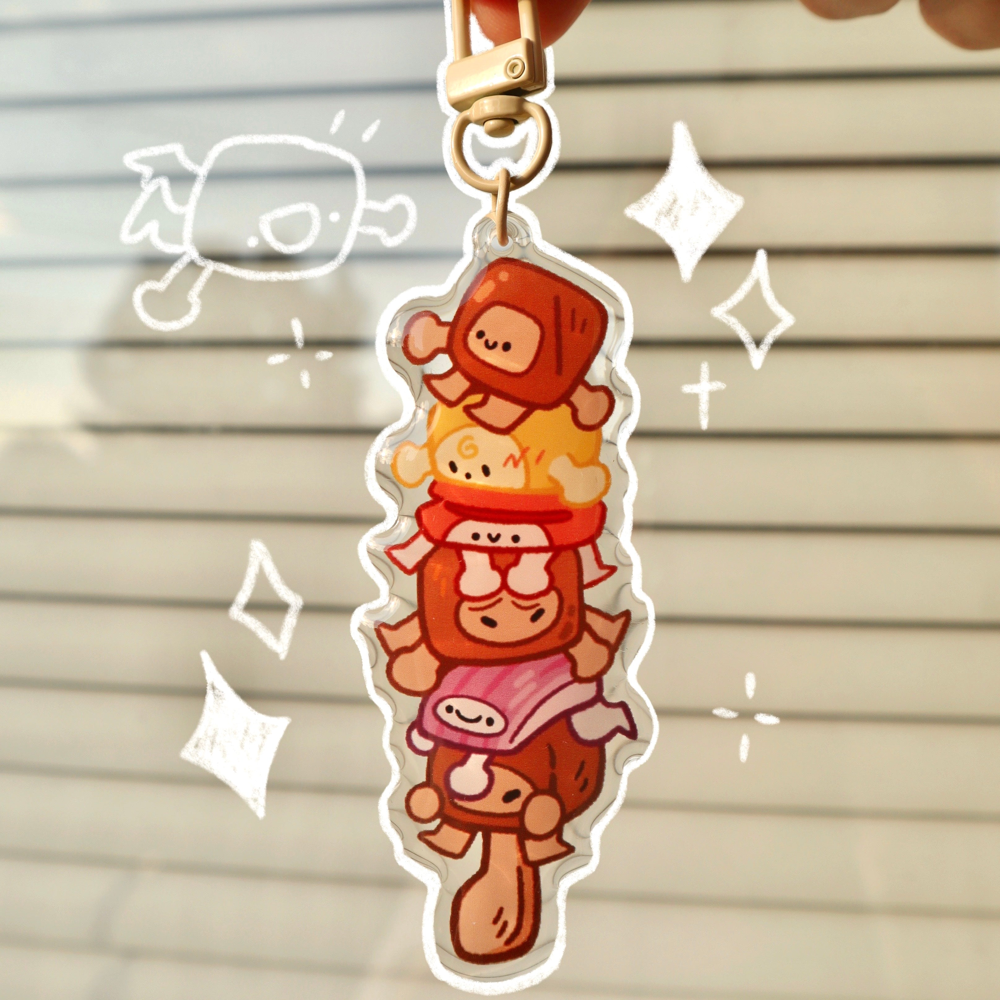 Skewer Acrylic Keychain
