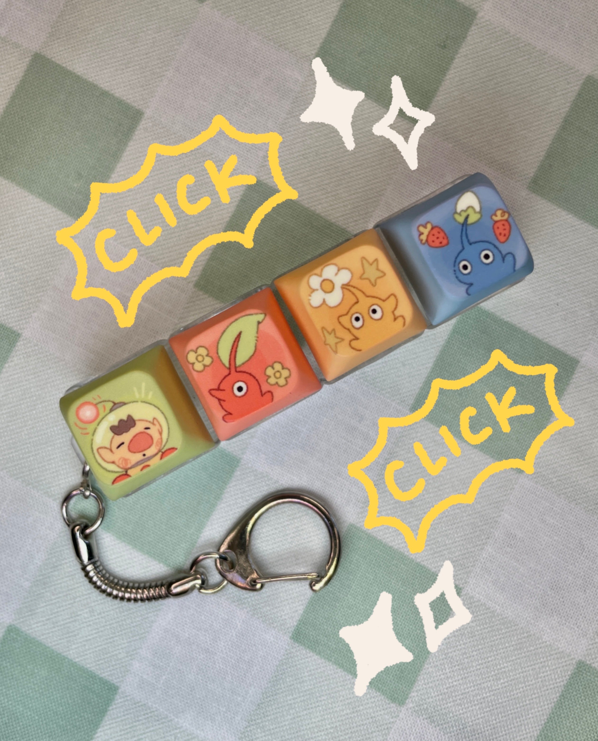 Pikmin Clicky Keychain