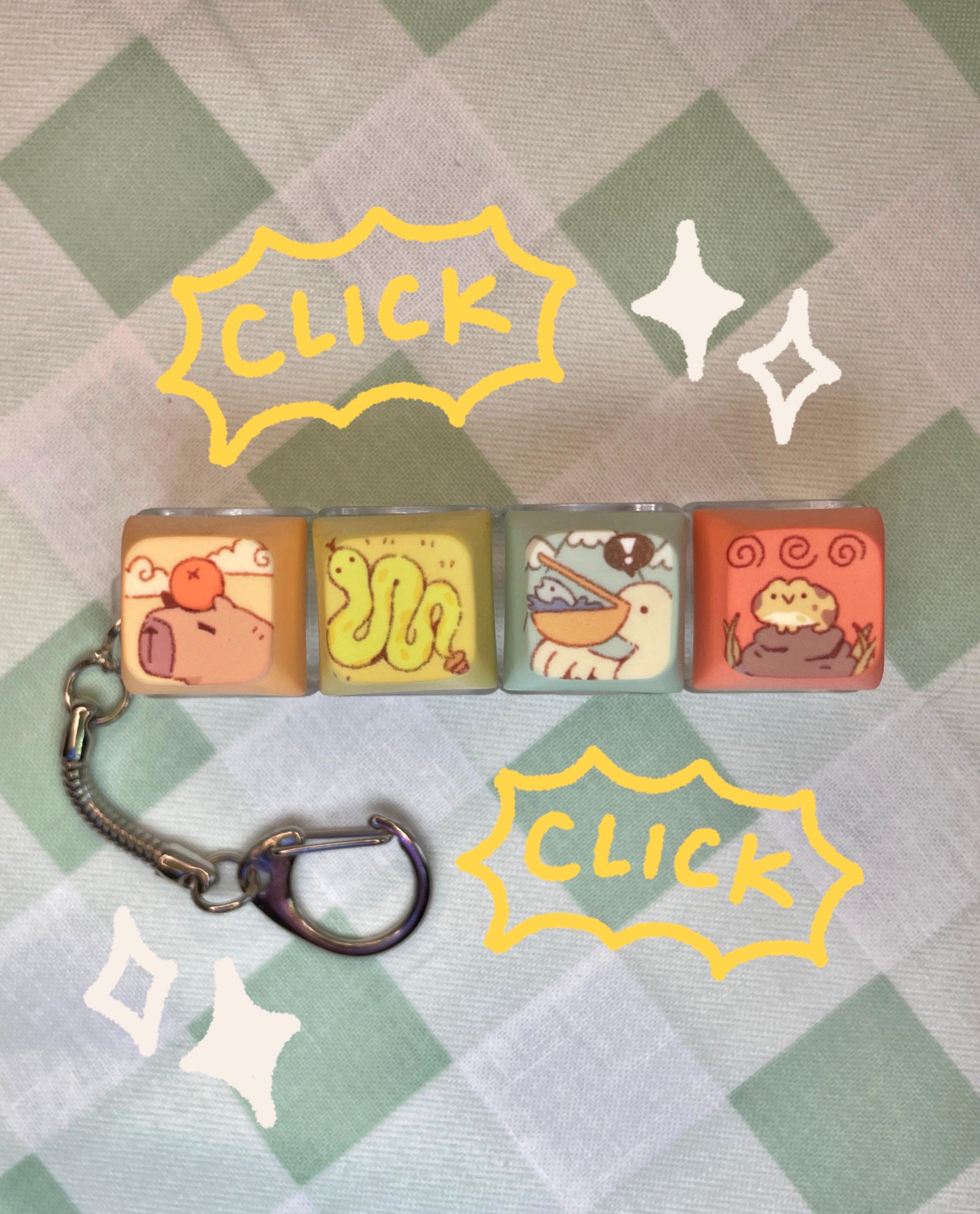 Animal Vol 2 Clicky Keychain
