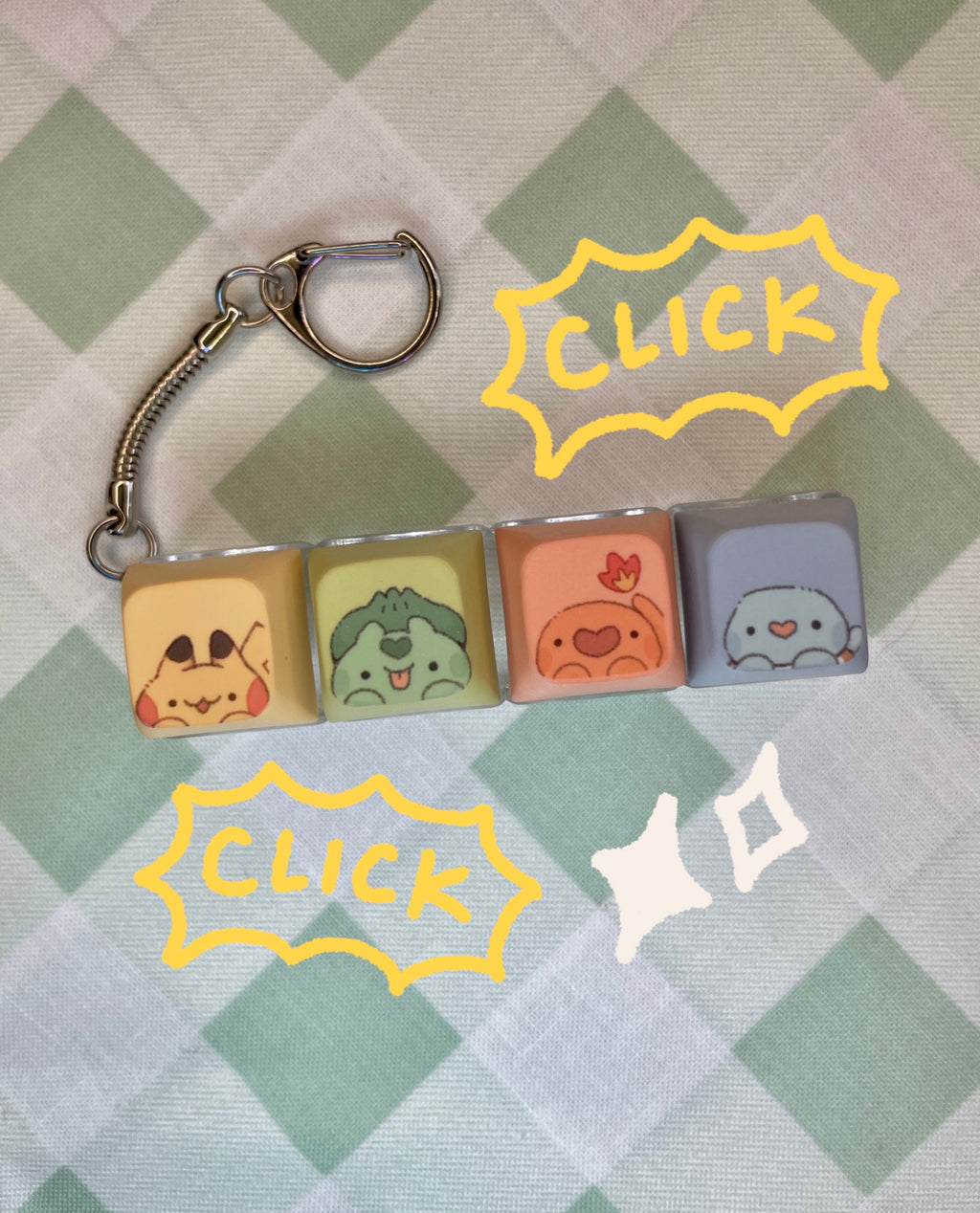 Pokemon Clicky Keychain