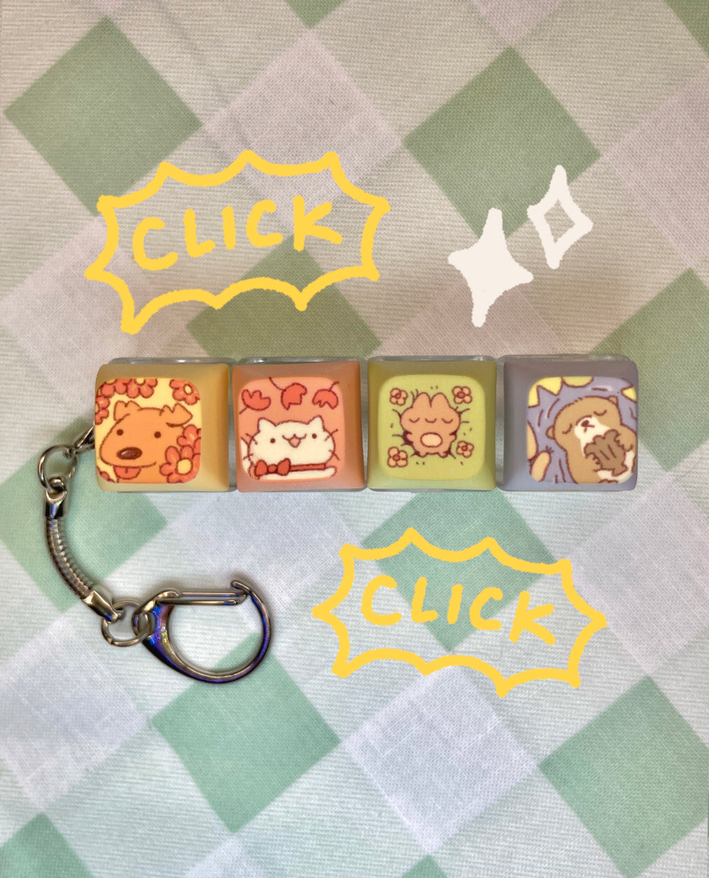 Animal Vol 1 Clicky Keychain