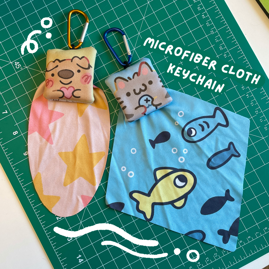 Microfiber Cloth Keychain