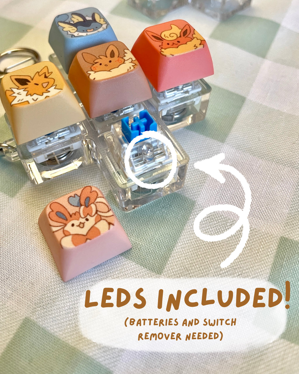 Animal Crossing Clicky Keychain