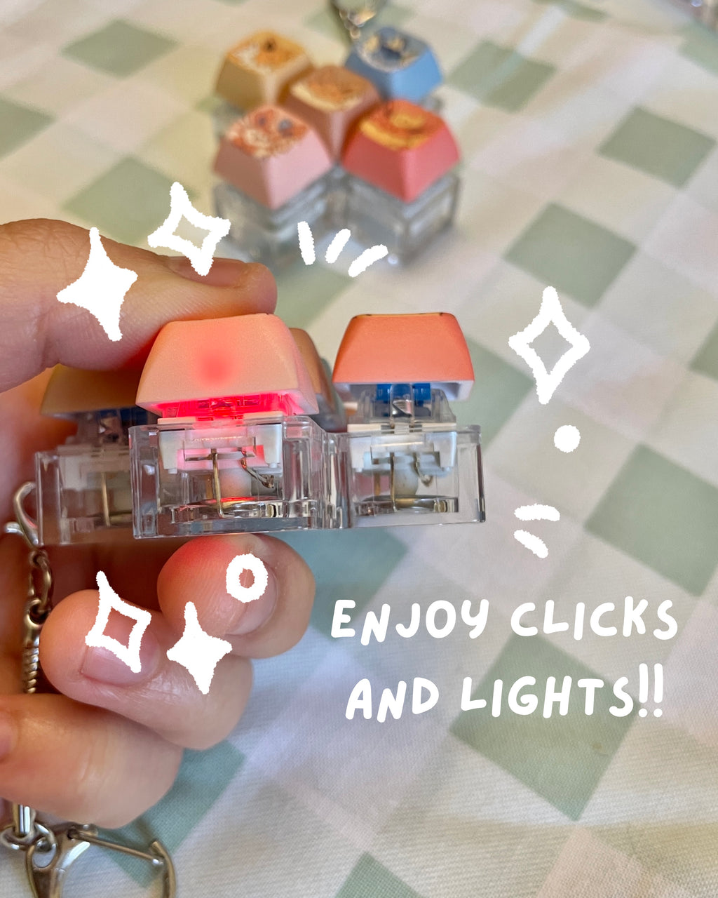 Animal Crossing Clicky Keychain