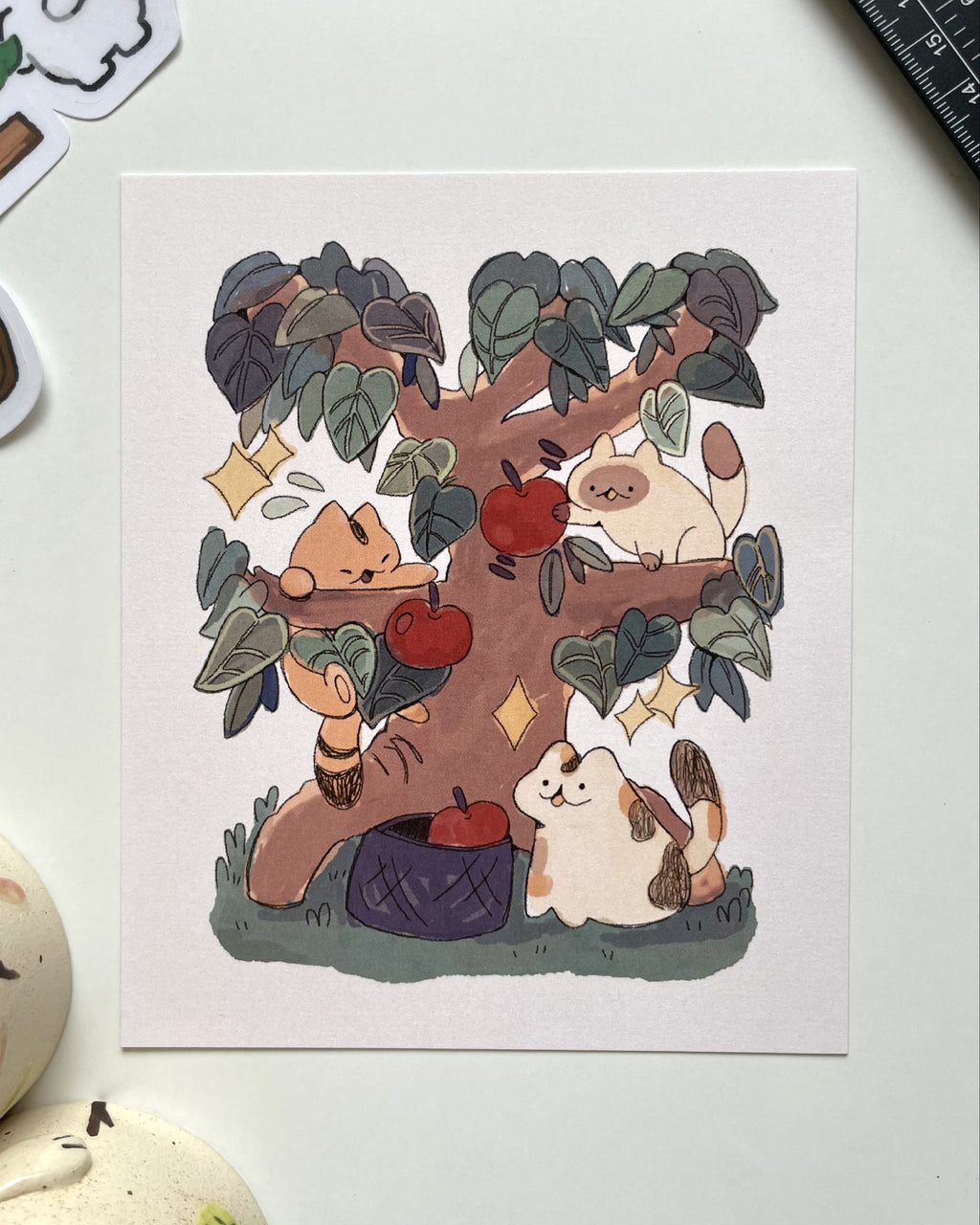 Cat Tree Print