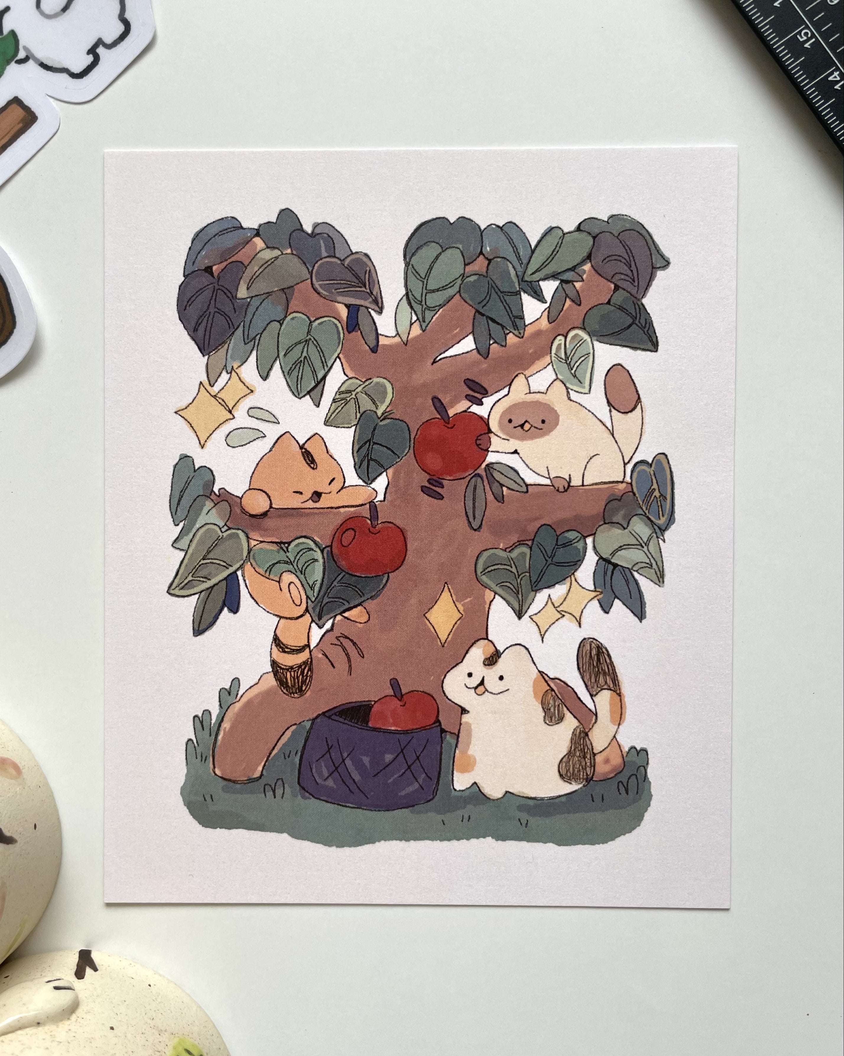 Cat Tree Print
