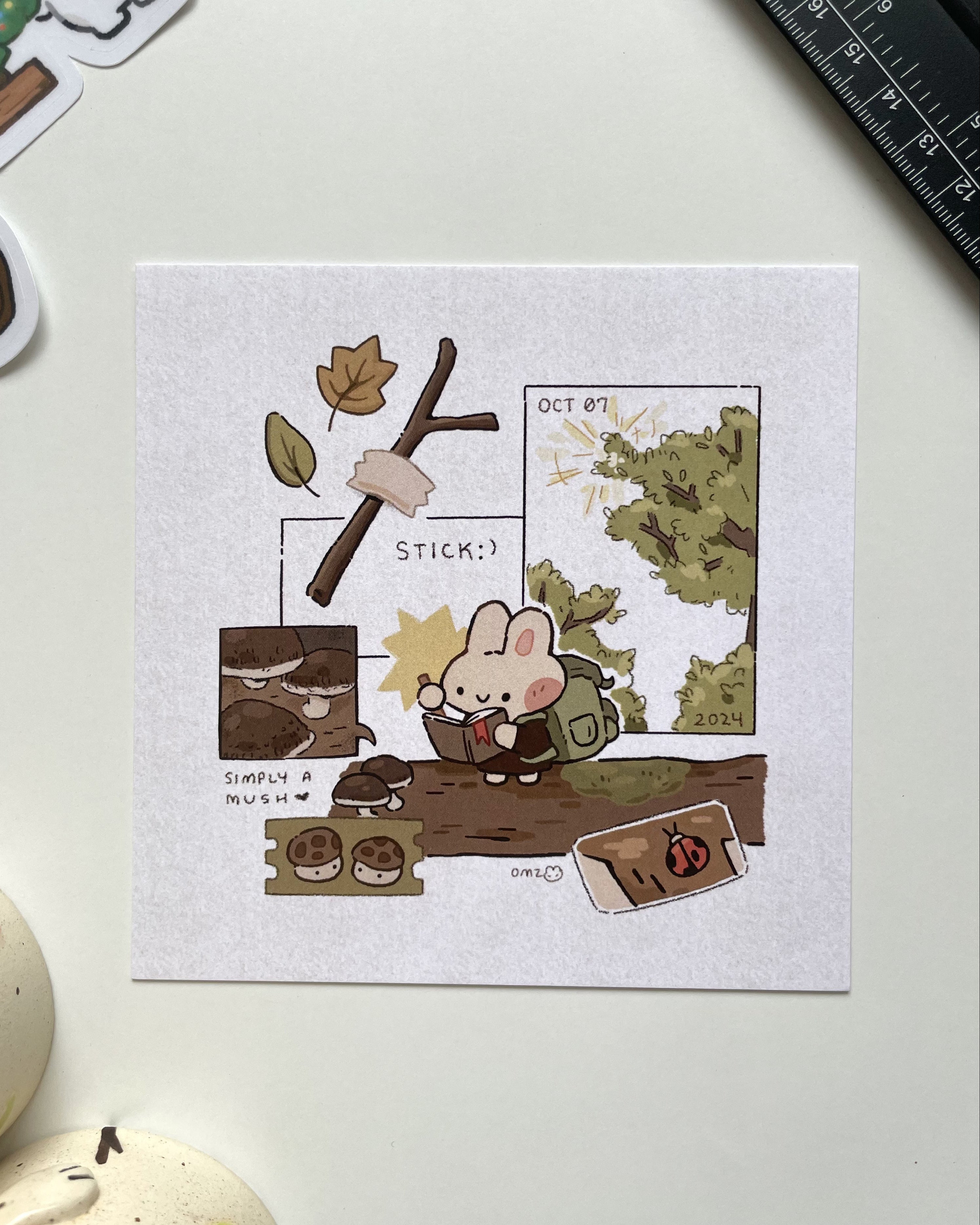 Scrapbook Bunny Print