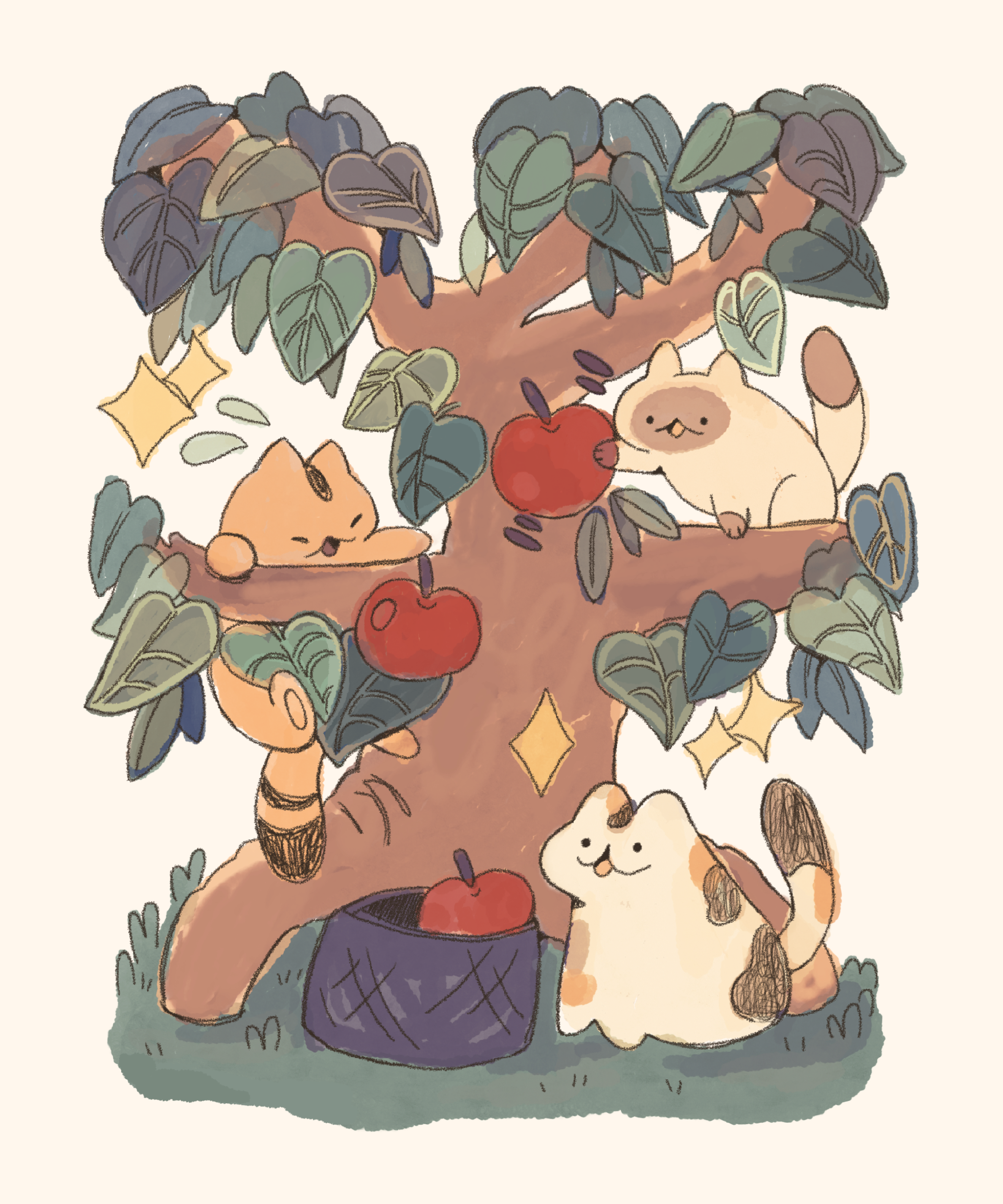 Cat Tree Print