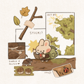 Scrapbook Bunny Print